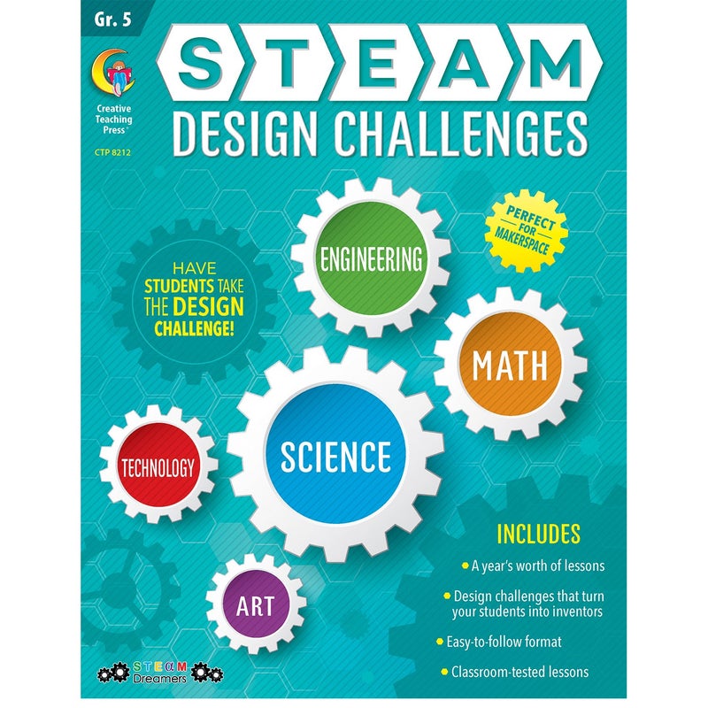 CTP STEAM Design Challenges Resource Book, Educational Reading, Grade 5 (Creative Teaching Press 8212)